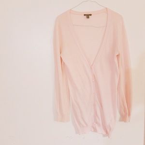 Pale Baby Pink Cardigan Sweater